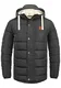Blend Frederic Herren Winter Jacke Steppjacke Lange Winterjacke gefüttert mit Stehkragen und Abnehmbarer Kapuze und Teddy-Futter, Größe:M, Farbe:Phantom Grey (70010)
