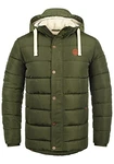 Blend Frederic Herren Winter Jacke Steppjacke Lange Winterjacke mit Stehkragen und Abnehmbarer Kapuze Ivy Green (77086)