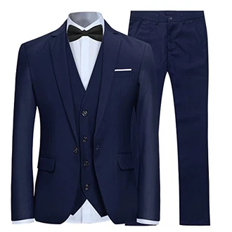 Allthemen Anzug Herren Slim Fit 3 Teilig 3-Teilig Sakko Hose Weste für Business Hochzeit Allthemen Anzug Herren Slim Fit 3 Teilig 3-Teilig Sakko Hose Weste für Business Hochzeit