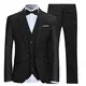 Anzug Herren Slim Fit 3 Teilig Anzüge Modern Herrenanzug 3-Teilig Sakko Hose Weste für Business