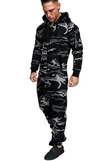 Amaci&Sons Herren Overall Jumpsuit Jogging Cargo-Style Onesie Trainingsanzug Camouflage SACRAMENTO (3006) Amaci&Sons Herren Overall Jumpsuit Jogging Cargo-Style Onesie Trainingsanzug Camouflage SACRAMENTO (3006)