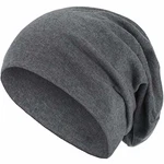 style3 Warme Herbst Winter Slouch Beanie XXL Unisex Mütze Grau