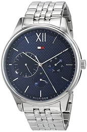 Herren Multi Zifferblatt Quarz Uhr mit Edelstahl Armband 1791416