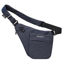 Crossbody Sling Bag Herren und Damen, Schultertasche mit Großer Kapazität Leichte Leicht und Einfach zu Tragen Brusttasche Multi Pocket Rucksack