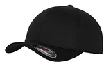 Flexfit Unisex Wooly Combed Baseballkappe blk/blk