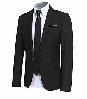 Allthemen Sakko Herren Slim Fit Sportlich Anzugjacke Blazer für Business Hochzeit Freizeit