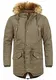 !Solid Vidage Herren Winter Jacke Parka Mantel Lange Winterjacke gefüttert mit Kunst-Fellkapuze, Größe:M, Farbe:Shitake Br (5323)