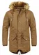!Solid Vidage Herren Winter Jacke Parka Mantel Lange Winterjacke gefüttert mit Kunst-Fellkapuze, Größe:S, Farbe:Cinnamon (5056)