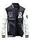 Vogstyle Herren Winterjacke Bomberjacke Fliegerjacke Freizeit Reißverschluss Jacken Mantel White M