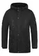 !Solid Daemon Herren Winter Jacke Parka Mantel Lange Winterjacke gefüttert mit Stehkragen und Kapuze, Größe:S, Farbe:Black (9000)