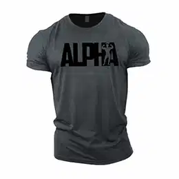 Bodybuilding-T-Shirt der Männer - Alpha - Fitness-Trainingsoberteil