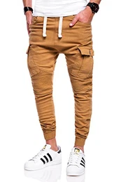 . Herren Jogg-Jeans Chino Jeans-Hose 80-2276 Beige 32