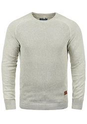 Blend Gandolf Herren Strickpullover Feinstrick Pullover Mit Rundhals (BHGandolf) Stone Mix (70813)