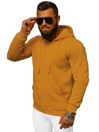 Herren Hoodie Sweatjacke Kapuzenpullover Sweatshirt Farbvarianten Kapuzenjacke Kapuzenpulli mit Reißverschluss Langarm Sport Style Casual Fitness Training Basic J.Style 2008 Camel M