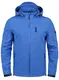 Indicode Deegan Herren Softshell Jacke Funktionsjacke Übergangsjacke Mit Abnehmbarer Kapuze Und Fleece-Futter, Größe:M, Farbe:Cobalt