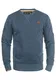 !Solid Benn O-Neck Herren Sweatshirt Pullover Pulli Mit Rundhalsausschnitt, Größe:M, Farbe:Grey Blue Melange (1946M)