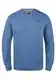 Solid SDBenn Herren Sweatshirt Pullover Sweater mit Rundhals-Ausschnitt Rippbündchen Label-Details Baumwollmischung Regular fit, Größe:S, Farbe:Faded Blue Melange (1542M)