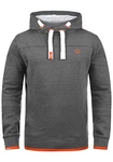 !Solid Benjamin Hood Herren Kapuzenpullover Hoodie Pullover Mit Kapuze Cross-Over-Kragen Und Fleece-Innenseite P8236 !Solid Benjamin Hood Herren Kapuzenpullover Hoodie Pullover Mit Kapuze Cross-Over-Kragen Und Fleece-Innenseite P8236