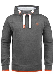 !Solid Benjamin Hood Herren Kapuzenpullover Hoodie Pullover Mit Kapuze Cross-Over-Kragen Und Fleece-Innenseite P8236