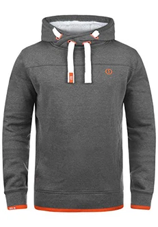 !Solid Benjamin Hood Herren Kapuzenpullover Hoodie Pullover Mit Kapuze Cross-Over-Kragen Und Fleece-Innenseite P8236