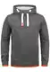 !Solid BenjaminHood Pile Herren Kapuzenpullover Hoodie Sweatshirt mit Teddy-Futter Meliert, Größe:XXL, Farbe:Gre M P (P8236)