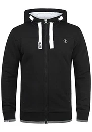 !Solid BenjaminZip Pile Herren Sweatjacke Kapuzen-Jacke Zip-Hoodie Mit Teddy-Futter, Größe:M, Farbe:Black Pil (P9000)