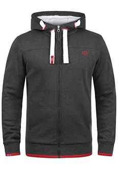 !Solid BenjaminZip Herren Sweatjacke Kapuzenjacke Hoodie Mit Kapuze Reißverschluss Und Fleece-Innenseite Med Gre (P8254)