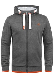 !Solid BenjaminZip Pile Herren Sweatjacke Kapuzen-Jacke Zip-Hoodie Mit Teddy-Futter, Größe:S, Farbe:Gre M P (P8236)