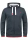 !Solid BenjaminZip Pile Herren Sweatjacke Kapuzen-Jacke Zip-Hoodie Mit Teddy-Futter, Größe:M, Farbe:INS BLU M (P8991)