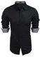Herren Hemd Slim fit langarmhemd bügelleicht Shirt Herren Baumwolle Hemd