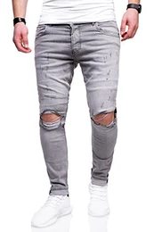 MT Styles Destroyed Jeans Hose JN-3231 [Grau, W30/L32]