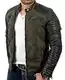 Redbridge Red Bridge Jacke Herren Biker Kunstleder Lederjacke Jacket mit gesteppten Bereichen M Khaki