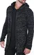 Karl''''s People People Herren Strickjacke mit Kapuze K-115 M Black