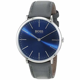Herren Datum klassisch Quarz Uhr mit Leder Armband 1513539