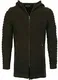Karl''''s People People Herren Strickjacke mit Kapuze K-115 M Khaki
