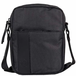 Domani kleine Umhängetasche für Herren und Damen Schultertasche Leder, Messenger Bag Kuriertasche, Grau