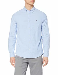 Herren CORE Stretch Slim Oxford Freizeithemd, Blau (Shirt Blue 474), Medium
