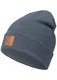 Occulto Leatherpatch Winter Mütze Beanie (Navy)
