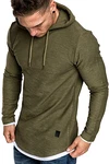 Amaci&Sons 2in1 Oversize Kapuzenpullover Hoodie Sweater Sweatjacke Pullover Sweatshirt (4014) Khaki