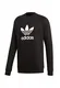 adidas Herren Trefoil Crew Sweatshirt, Schwarz, M