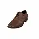 bugatti Business Halbschuh aus Leder, Derby mit Hand Finish und Perforation, Braun, 41 EU