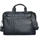 STILORD ''''Nico'''' Vintage Umhängetasche Leder Herren Damen 15,6 Zoll Laptoptasche groß Aktentasche Arbeit Büro Uni echtes Rindsleder, Farbe:schwarz