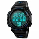 Herren Digitale Armbanduhr, Outdoor Laufen 5 Bar wasserdichte militärische Uhren, Cool Sport große Anzeige LED Sportuhr mit Wecker für Herren