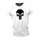 GYMTIER Bodybuilding-T-Shirt der Männer - Skull - Fitness-Trainingsoberteil