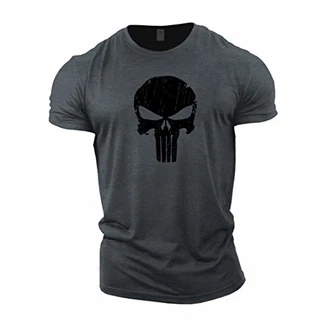 GYMTIER Bodybuilding T-Shirt Skull 