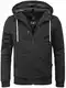 Navahoo Herren Winter Jacke leichte sportliche Jacke robust wasserabweisend Winddicht B623 [B623-Hunter-Schwarz-Gr.M]