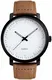 Herren Armbanduhren mit Braun Lederband - Männer Klassisch Großes Gesicht Analogue Quartz Uhr, wasserdichte Mode Casual Business Kleid Uhren mit Datum Kalender Einfaches Design für Herren von VDSOW