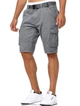 Indicode Herren Monroe Cargo ZA Shorts Iron
