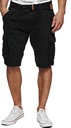 Indicode Herren Monroe Cargo ZA Shorts Black