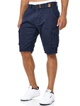 Indicode Herren Monroe Cargo ZA Shorts Navy Indicode Herren Monroe Cargo ZA Shorts Navy
